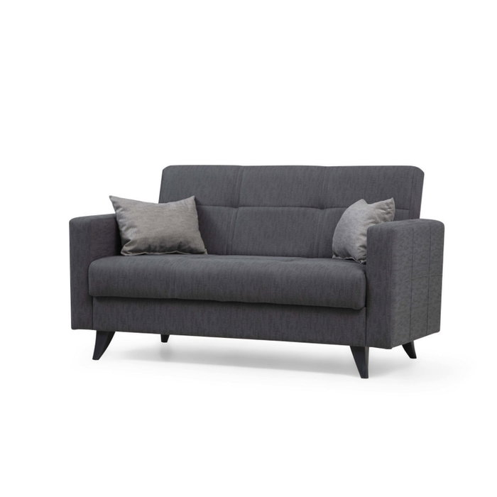 Atelier Del Sofa Polya - Sofá cama de 2 plazas Gris oscuro Atelier Del Sofa Polya - Sofá cama de 2 plazas Gris oscuro
